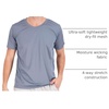 5 Pack Men’s Mesh V Neck T Shirts Dry Fit Athletic Workout Gym Running Tees(Set 4)