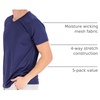 5 Pack Men’s Mesh V Neck T Shirts Dry Fit Athletic Workout Gym Running Tees(Set 5)