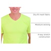 5 Pack Men’s Mesh V Neck T Shirts Dry Fit Athletic Workout Gym Running Tees(Set 6)