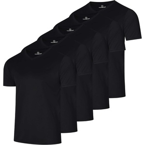 5 Pack Men’s Mesh V Neck T Shirts Dry Fit Athletic Workout Gym Running Tees(Set 1)