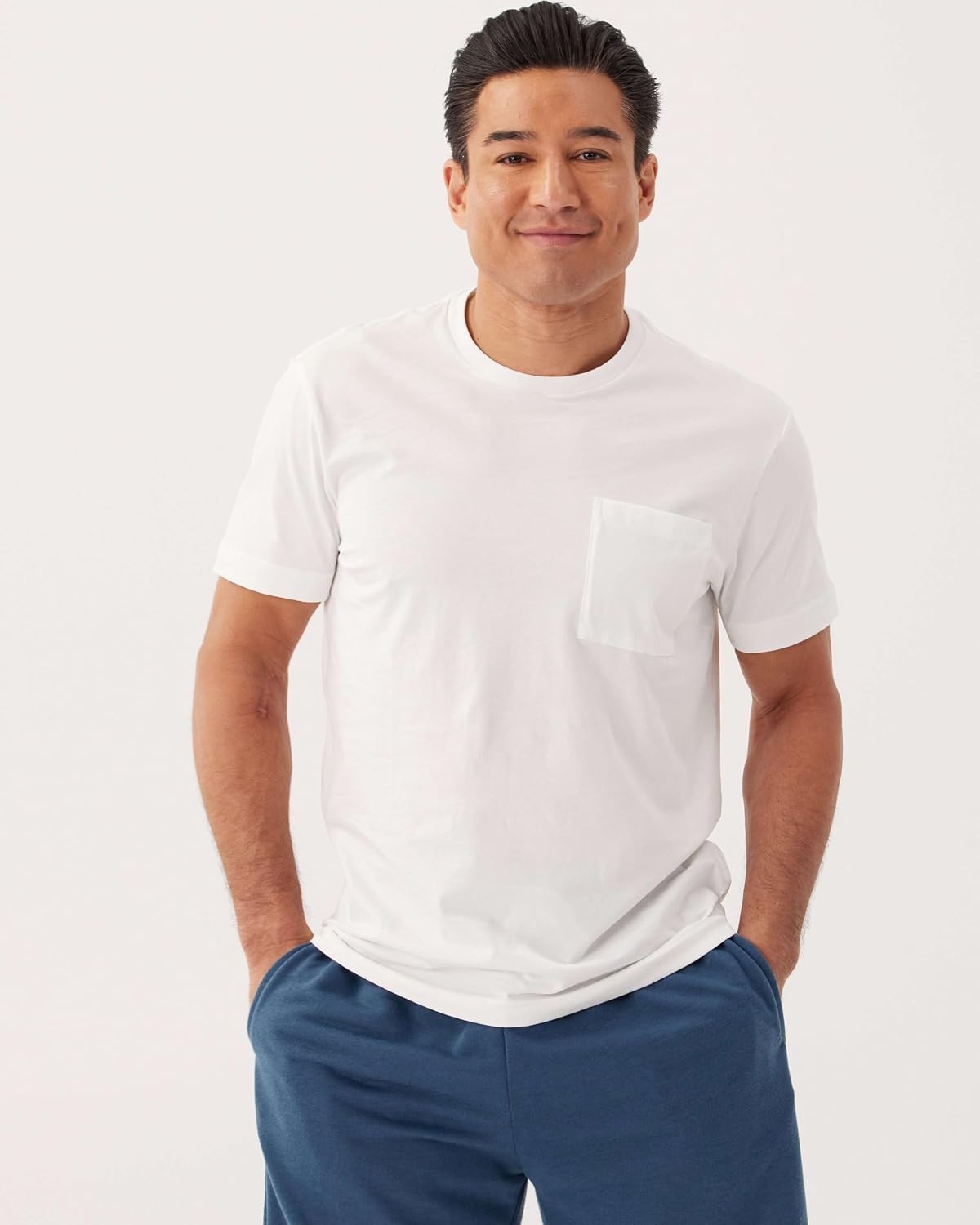 image:image4 Pack Mens Cotton Pocket T Shirts Crew Neck Short Sleeve Athletic GymSet 9