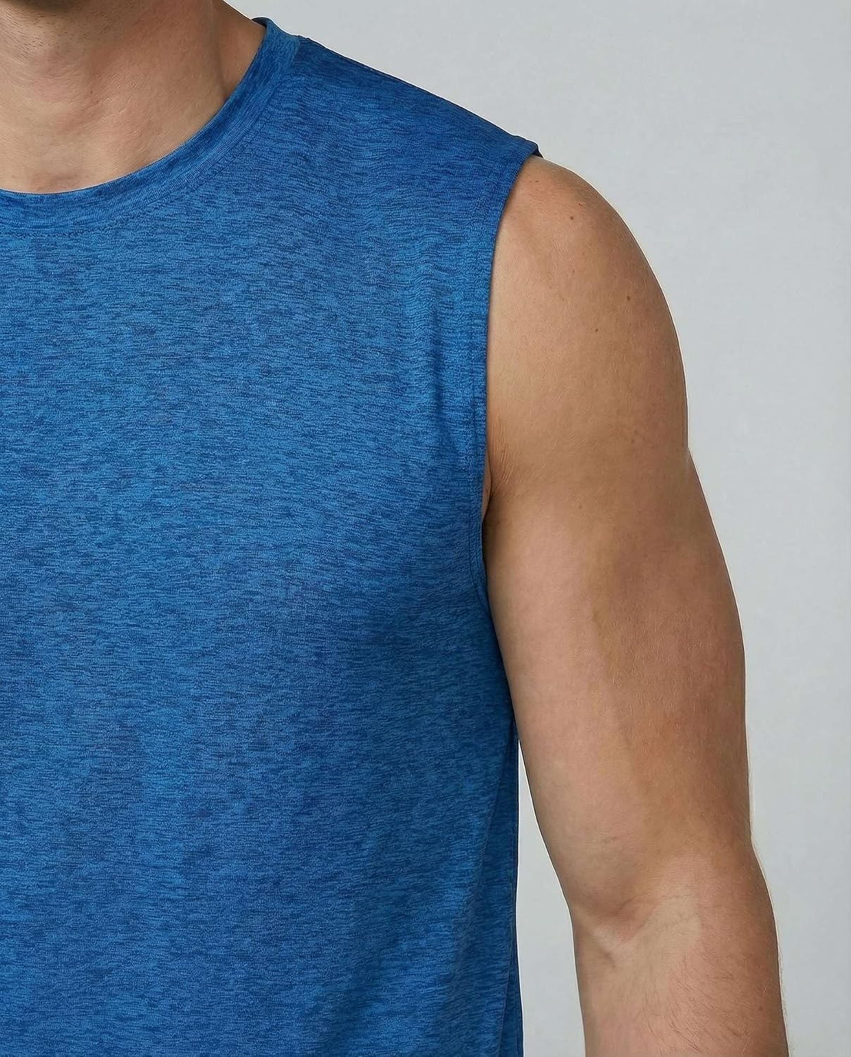 image:image5 Pack Mens Dry Fit Tank Tops Sleeveless Muscle Workout Gym Athletic ShirtRegular Size Set C