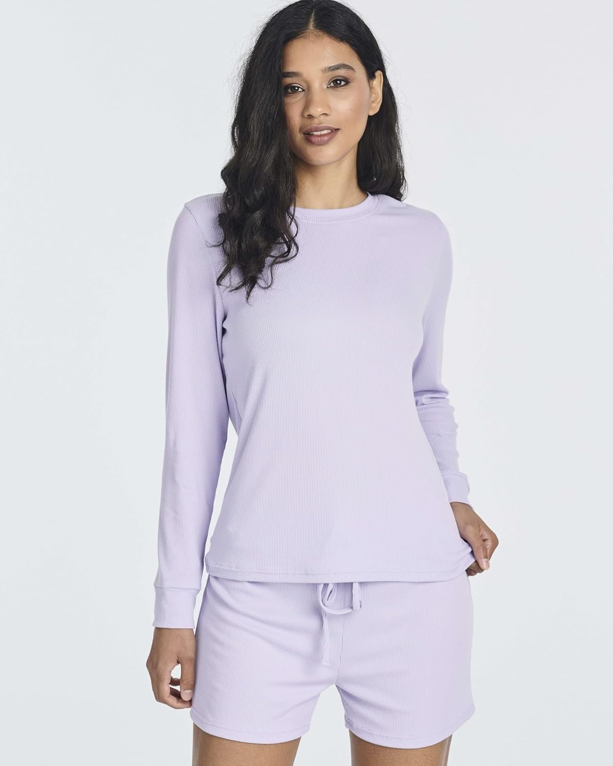 image:image2 Pack Womens Ribbed Pajama Sets 2 Piece Lounge Matching Sleepwear CuteSet 6