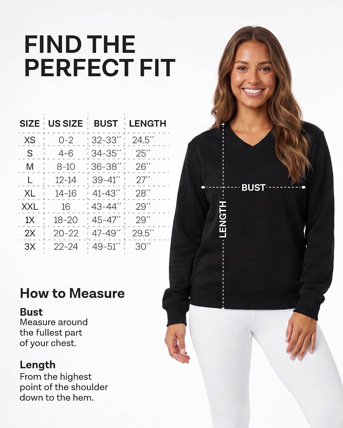 image:image3 Pack Womens Fleece V Neck Sweatshirt Pullover Sweaters Long Sleeve TopSolid Black Solid Quiet Shade Grey Heather