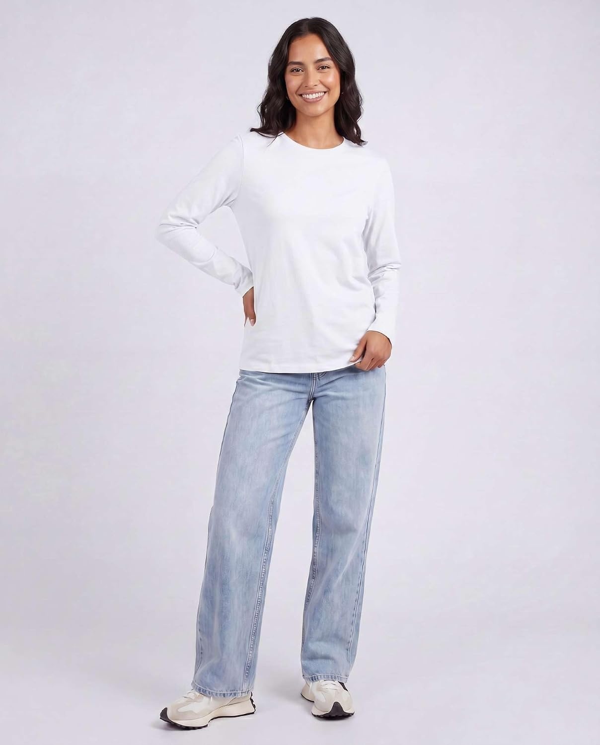 image:image4 Pack Womens Cotton Long Sleeve T Shirts Crewneck Basic Workout Tops TeesSet 14