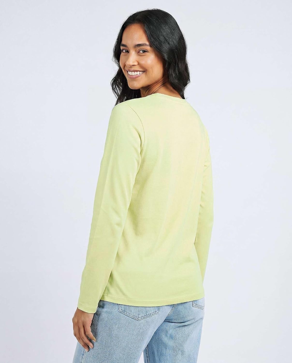image:image4 Pack Womens Cotton Long Sleeve T Shirts Crewneck Basic Workout Tops TeesSet 3