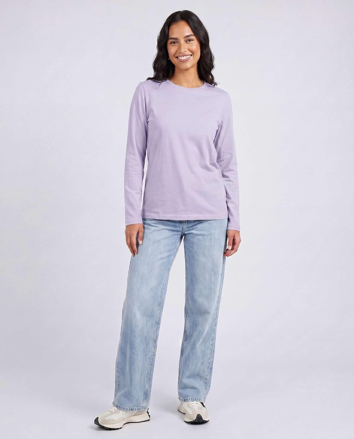 image:image4 Pack Womens Cotton Long Sleeve T Shirts Crewneck Basic Workout Tops TeesSet 4