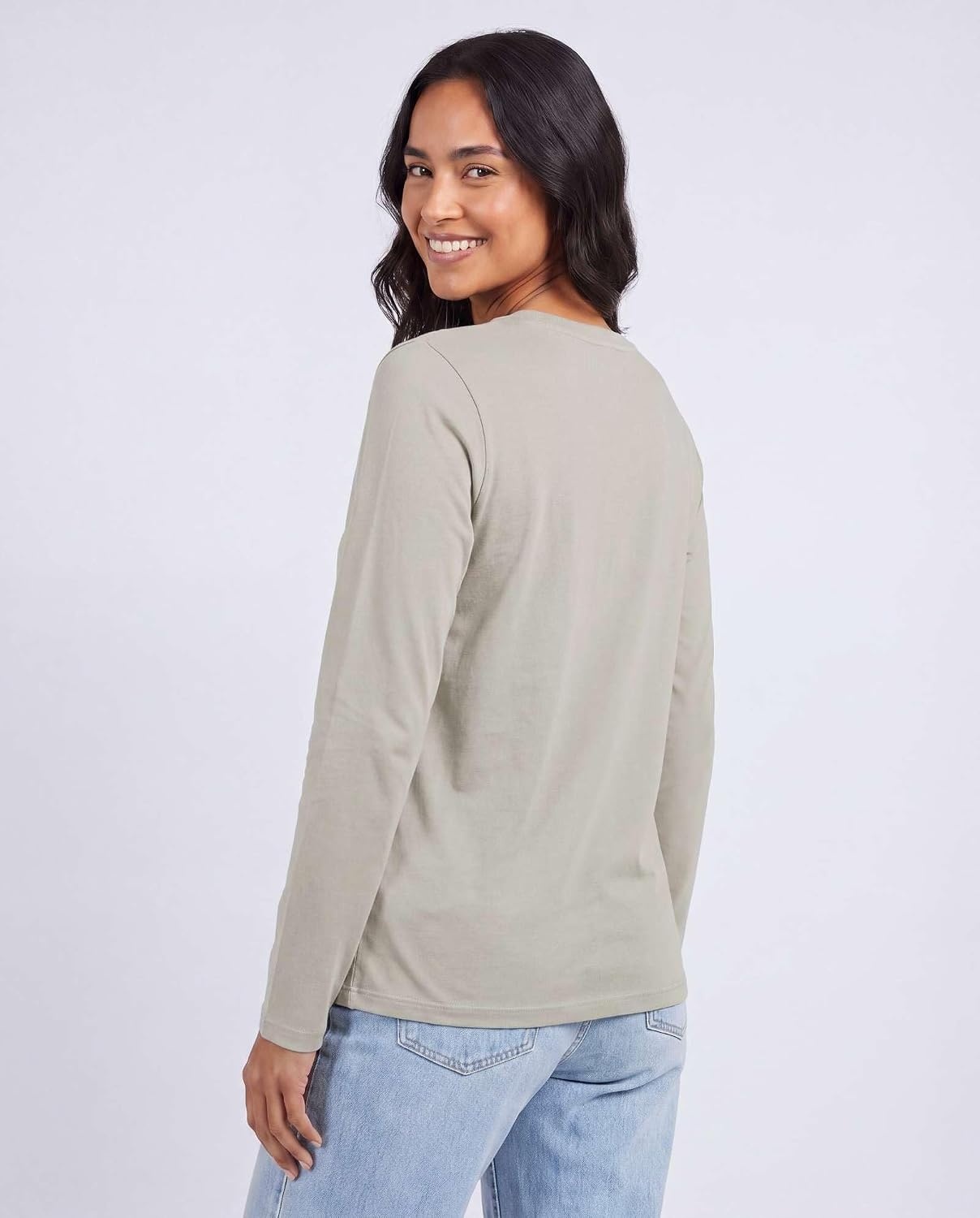 image:image4 Pack Womens Cotton Long Sleeve T Shirts Crewneck Basic Workout Tops TeesSet 4