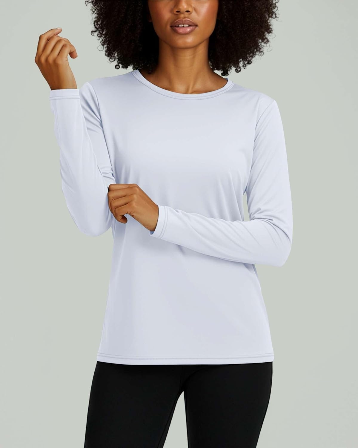 image:image4 Pack Womens Dry Fit Long Sleeve Sun Shirts UPF 50 Hiking Workout TopsSet 1