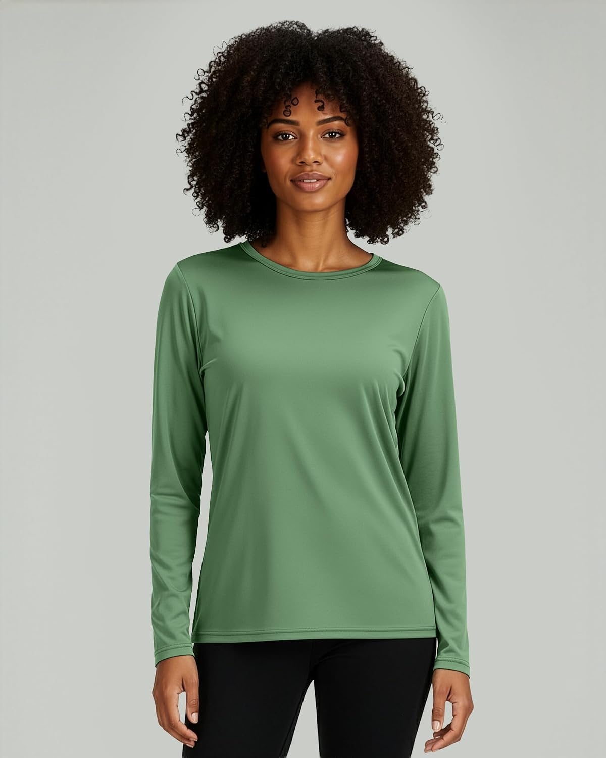 image:image4 Pack Womens Dry Fit Long Sleeve Sun Shirts UPF 50 Hiking Workout TopsSet 10