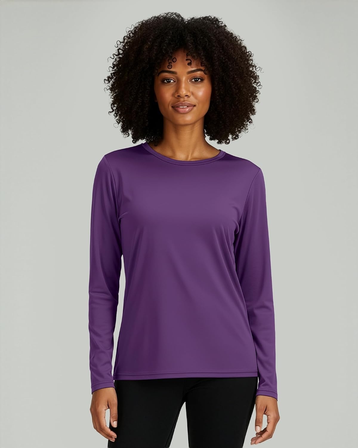 image:image4 Pack Womens Dry Fit Long Sleeve Sun Shirts UPF 50 Hiking Workout TopsSet 12