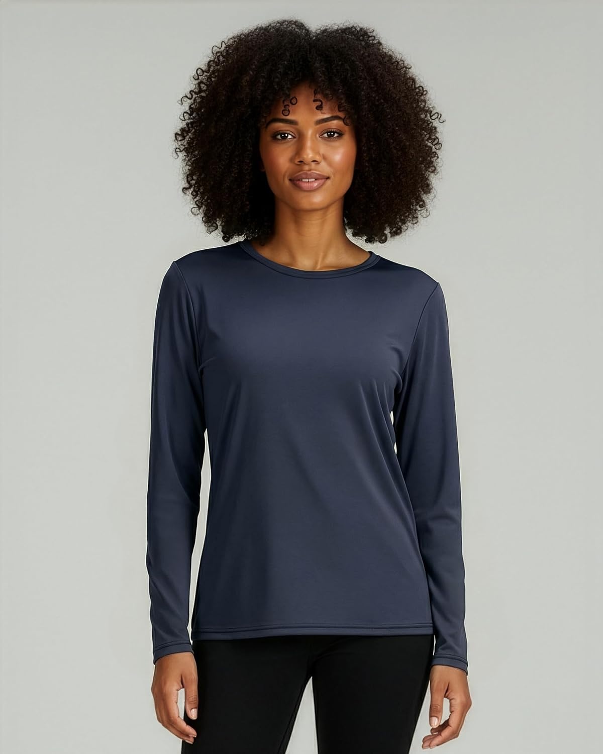 image:image4 Pack Womens Dry Fit Long Sleeve Sun Shirts UPF 50 Hiking Workout TopsSet 15