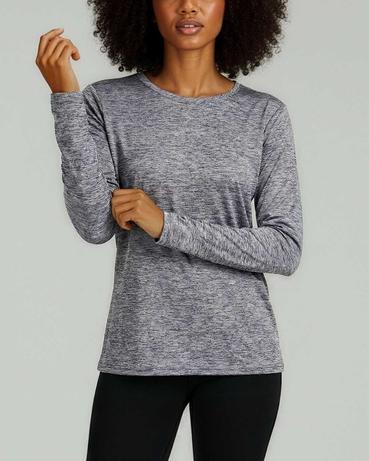 image:image4 Pack Womens Dry Fit Long Sleeve Sun Shirts UPF 50 Hiking Workout TopsSet 16