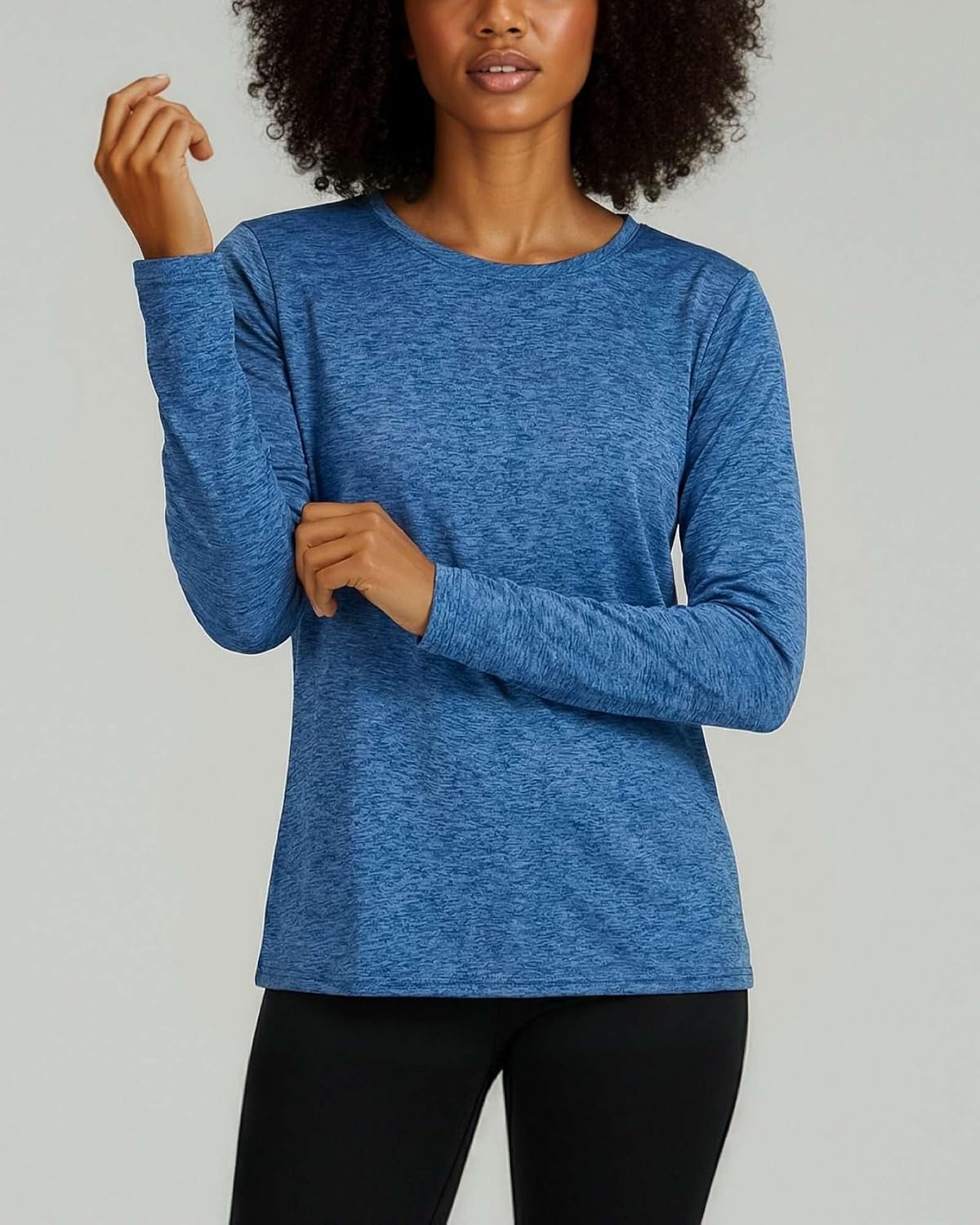 image:image4 Pack Womens Dry Fit Long Sleeve Sun Shirts UPF 50 Hiking Workout TopsSet 17