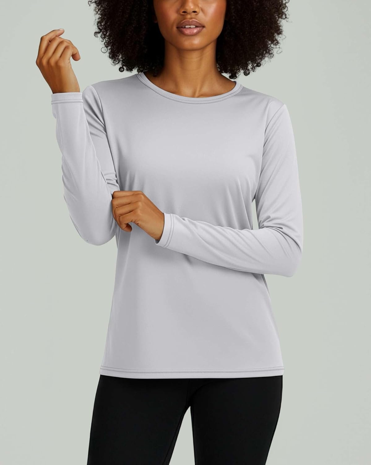 image:image4 Pack Womens Dry Fit Long Sleeve Sun Shirts UPF 50 Hiking Workout TopsSet 2