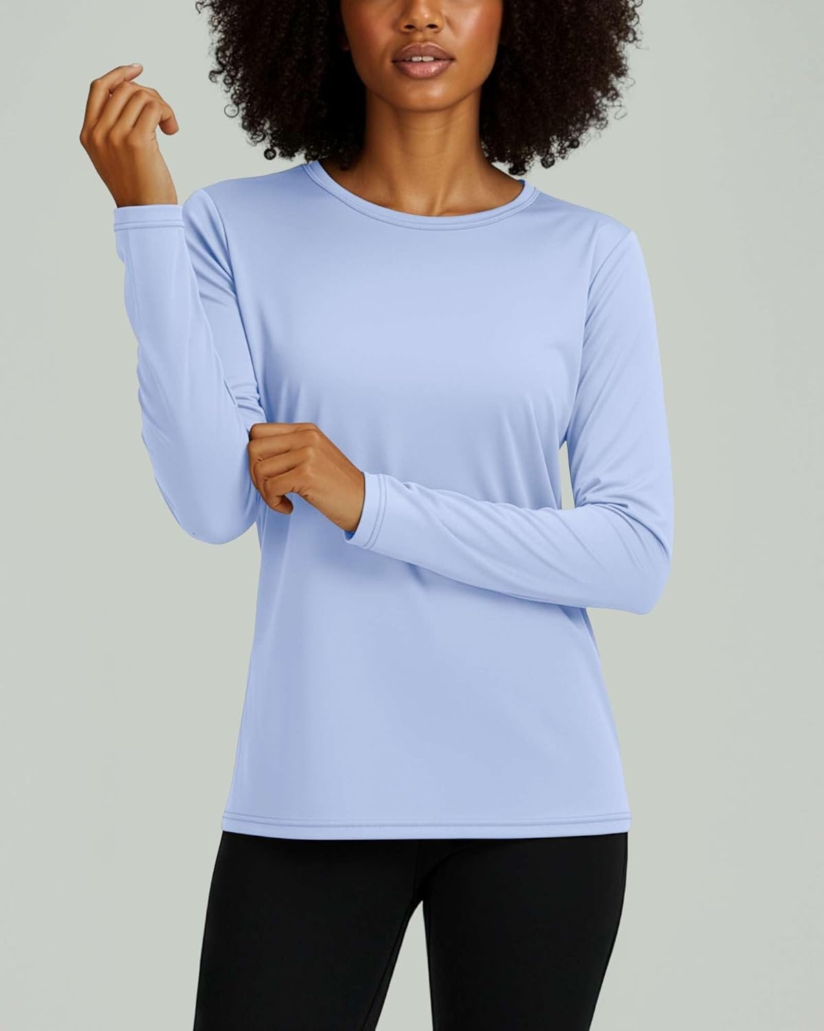 image:image4 Pack Womens Dry Fit Long Sleeve Sun Shirts UPF 50 Hiking Workout TopsSet 3
