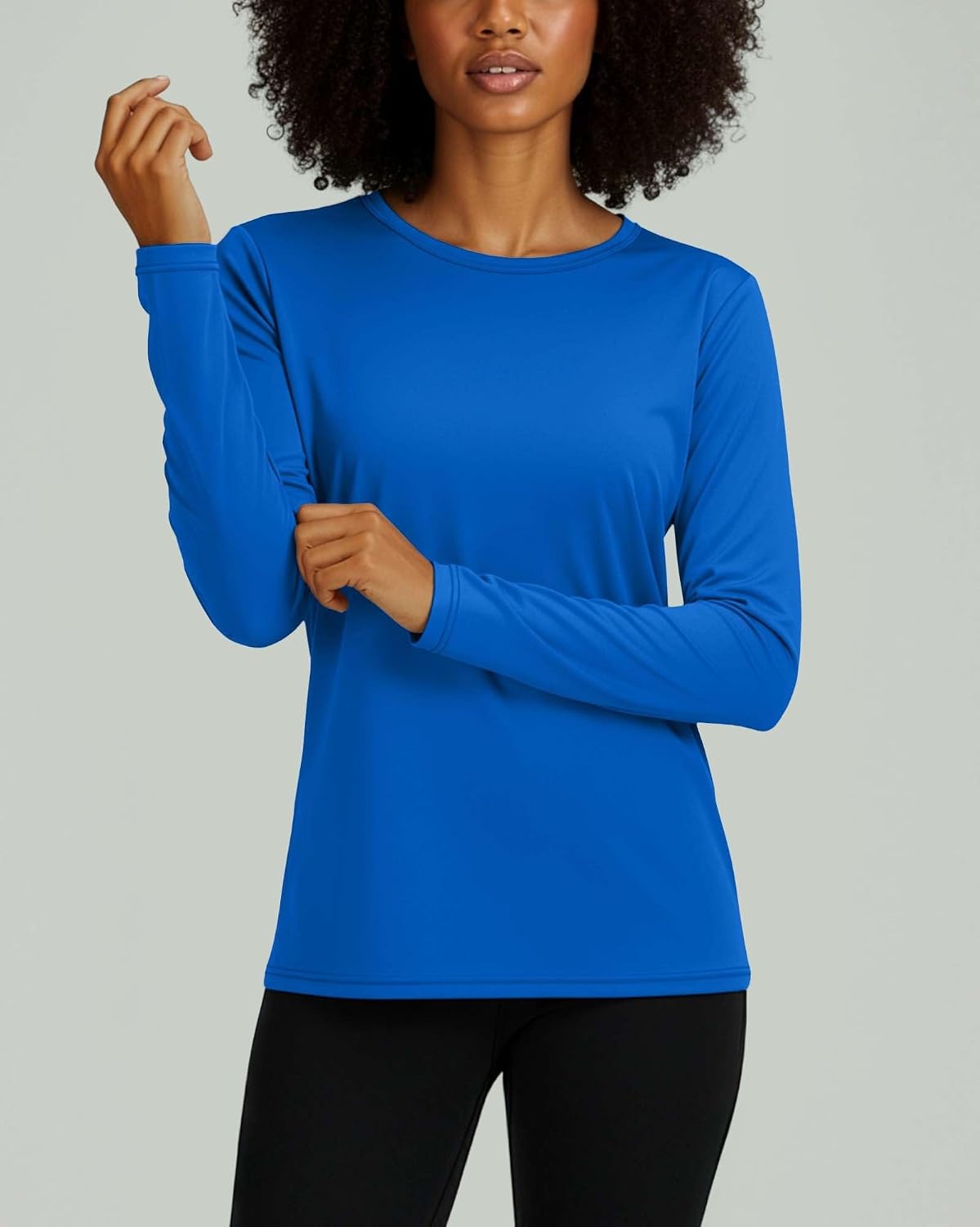 image:image4 Pack Womens Dry Fit Long Sleeve Sun Shirts UPF 50 Hiking Workout TopsSet 4