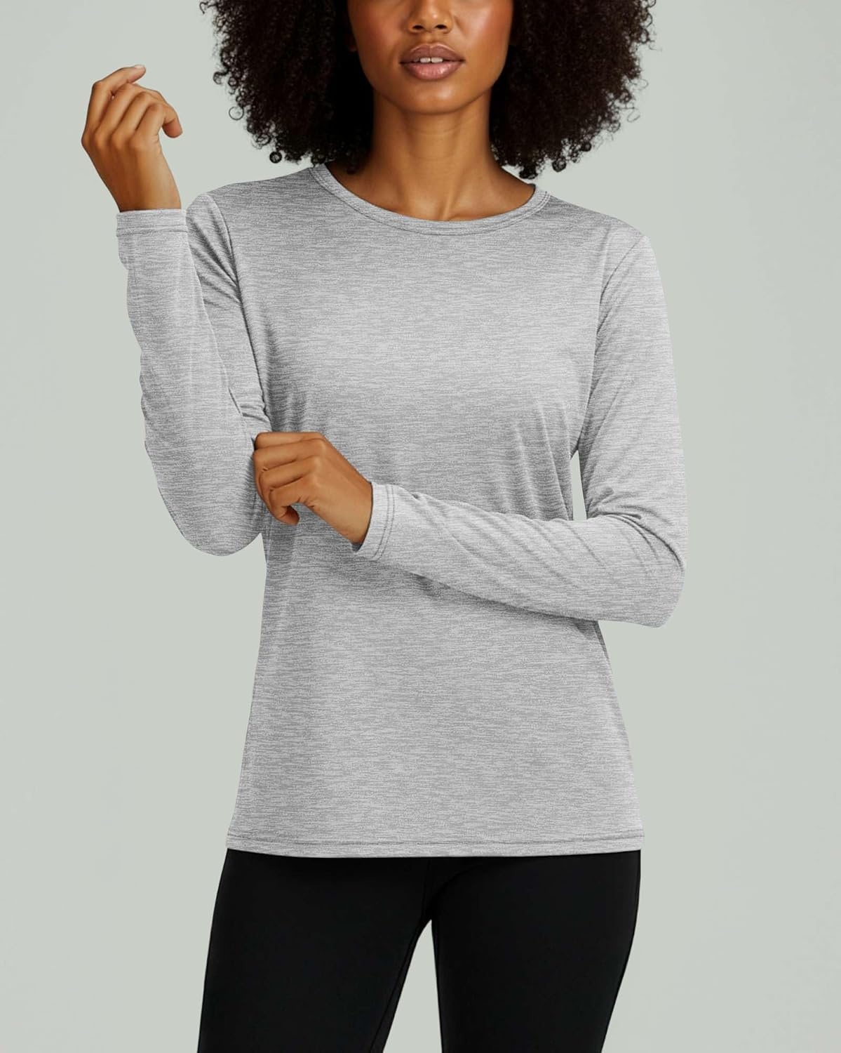 image:image4 Pack Womens Dry Fit Long Sleeve Sun Shirts UPF 50 Hiking Workout TopsSet 5