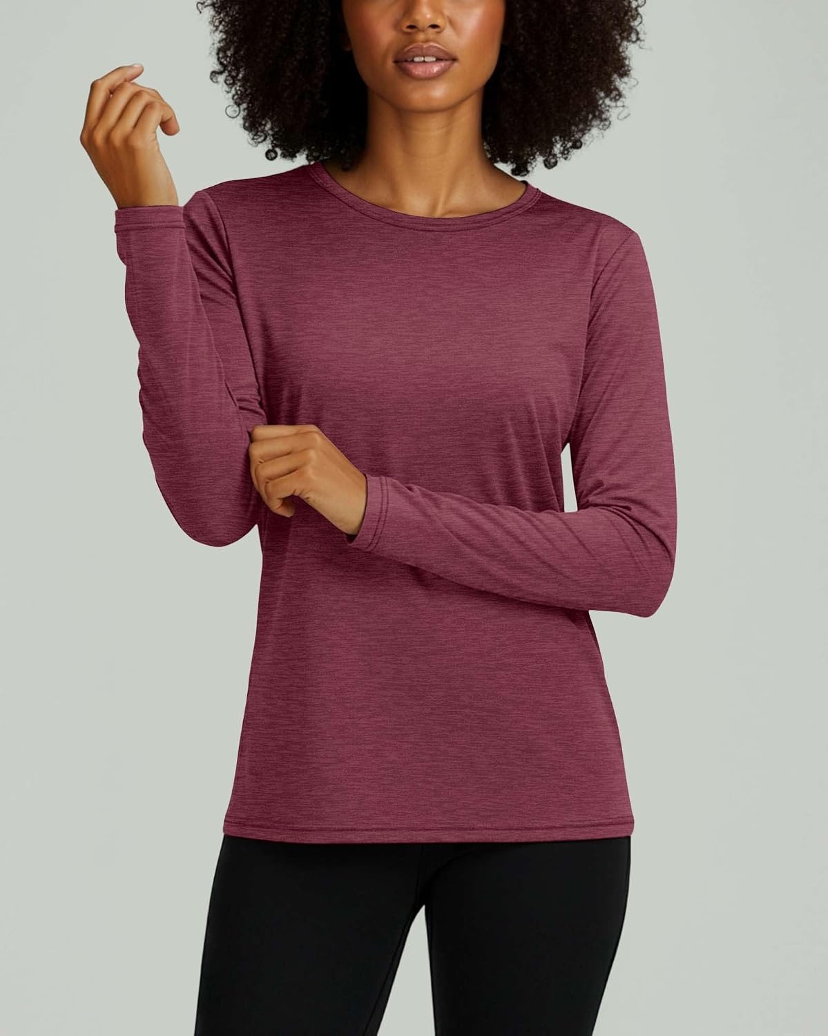 image:image4 Pack Womens Dry Fit Long Sleeve Sun Shirts UPF 50 Hiking Workout TopsSet 7