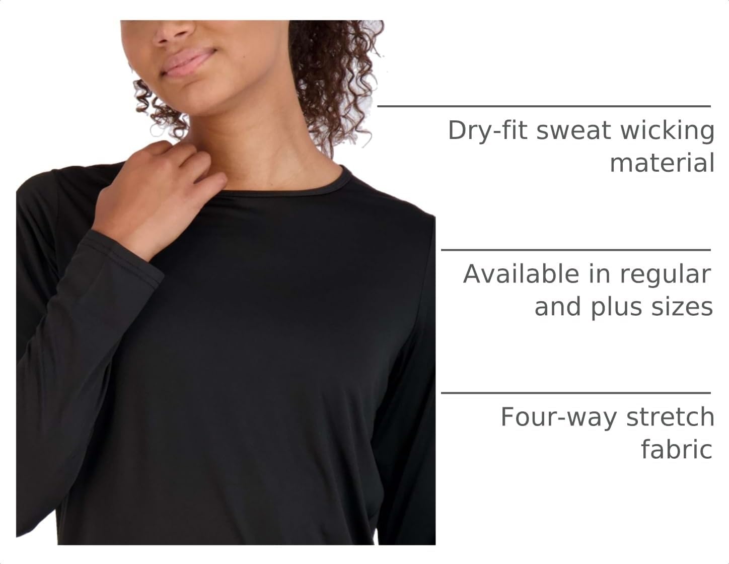 image:image4 Pack Womens Dry Fit Long Sleeve Sun Shirts UPF 50 Hiking Workout TopsSet 9