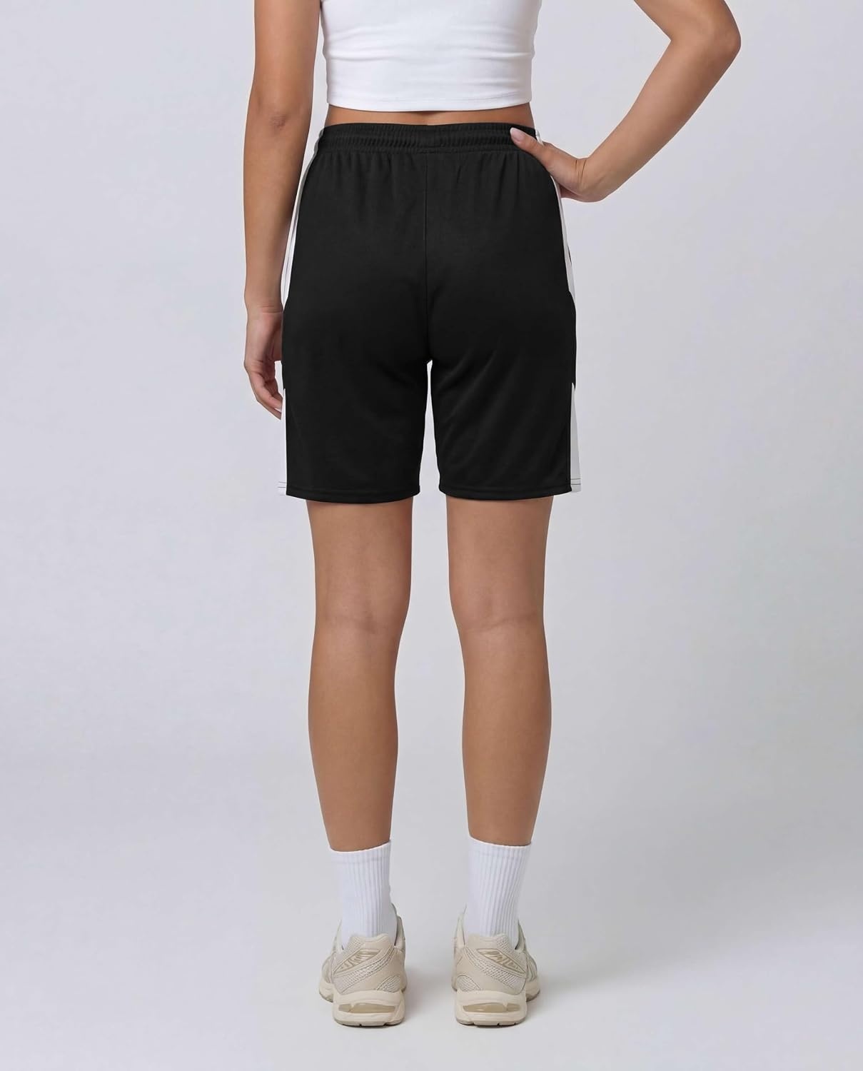 image:image4 Pack Womens Mesh Bermuda Shorts Athletic Running Gym Workout PocketsSet 1
