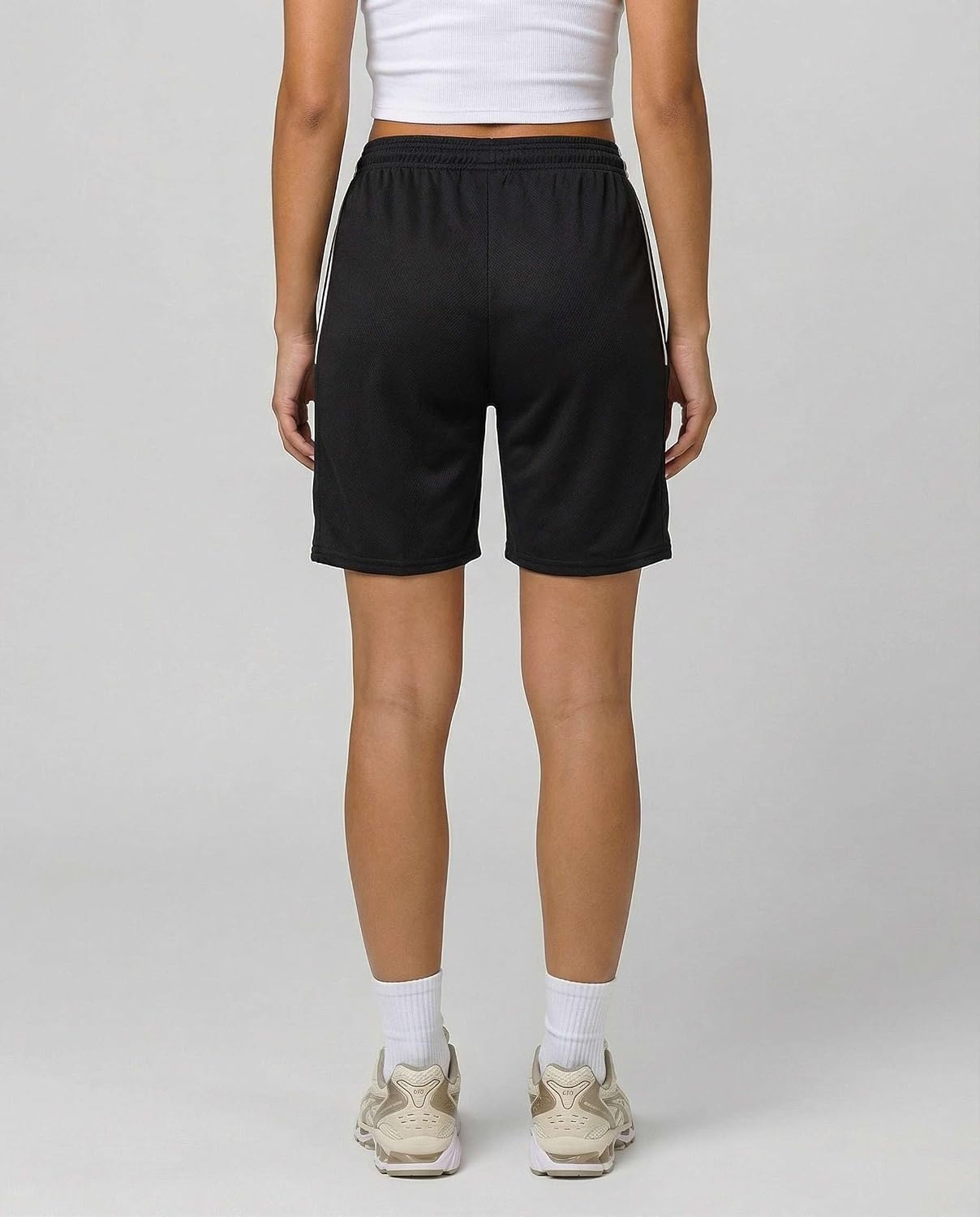 image:image4 Pack Womens Mesh Bermuda Shorts Athletic Running Gym Workout PocketsSet 7