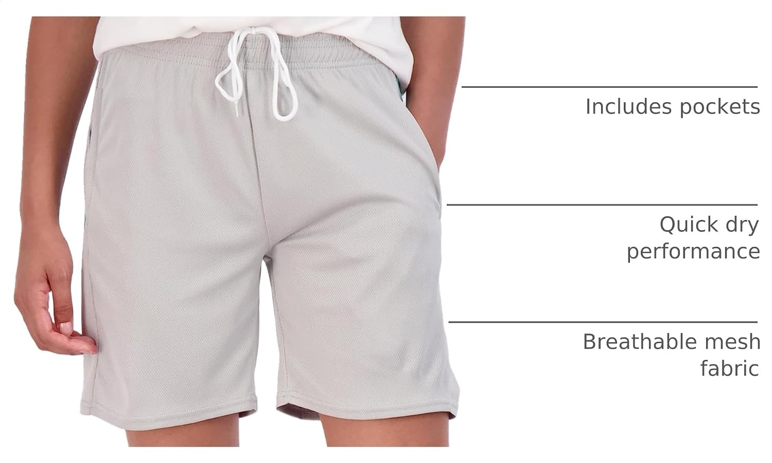 image:image4 Pack Womens Mesh Bermuda Shorts Athletic Running Gym Workout PocketsSet 7
