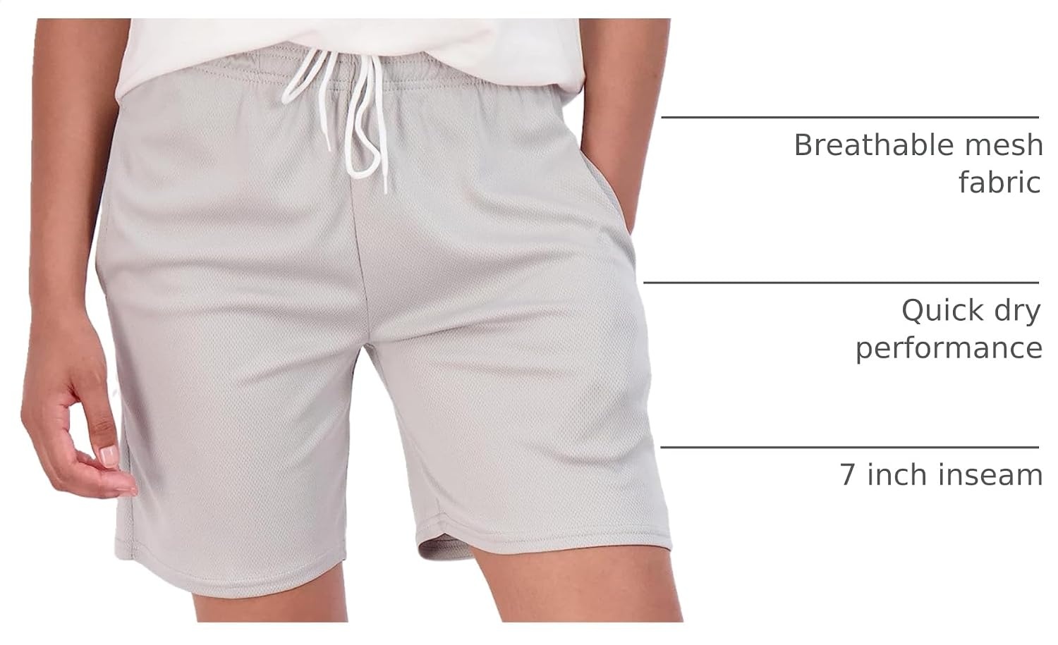 image:image4 Pack Womens Mesh Bermuda Shorts Athletic Running Gym Workout PocketsSet 9