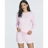 2 Pack Women’s Ribbed Pajama Sets 2 Piece Lounge Matching Sleepwear Cute(Set 2)