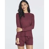 2 Pack Women’s Ribbed Pajama Sets 2 Piece Lounge Matching Sleepwear Cute(Set 4)
