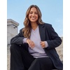 3 Pack Womens Fleece V Neck Sweatshirt Pullover Sweaters Long Sleeve Top(Solid Black  Charcoal Heather  Solid Orchid Petal)