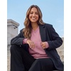 3 Pack Womens Fleece V Neck Sweatshirt Pullover Sweaters Long Sleeve Top(Solid Black  Solid Cashmere Rose  Grey Heather)