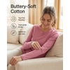 4 Pack Women’s Cotton Long Sleeve T Shirts Crewneck Basic Workout Tops Tees(Set 1)