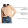 4 Pack Women’s Cotton Long Sleeve T Shirts Crewneck Basic Workout Tops Tees(Set 1)