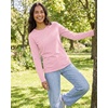 4 Pack Women’s Cotton Long Sleeve T Shirts Crewneck Basic Workout Tops Tees(Set 15)