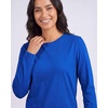 4 Pack Women’s Cotton Long Sleeve T Shirts Crewneck Basic Workout Tops Tees(Set 2)
