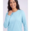 4 Pack Women’s Cotton Long Sleeve T Shirts Crewneck Basic Workout Tops Tees(Set 3)