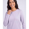 4 Pack Women’s Cotton Long Sleeve T Shirts Crewneck Basic Workout Tops Tees(Set 4)
