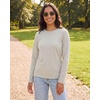 4 Pack Women’s Cotton Long Sleeve T Shirts Crewneck Basic Workout Tops Tees(Set 4)