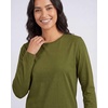 4 Pack Women’s Cotton Long Sleeve T Shirts Crewneck Basic Workout Tops Tees(Set 5)