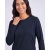 4 Pack Women’s Cotton Long Sleeve T Shirts Crewneck Basic Workout Tops Tees(Set 8)