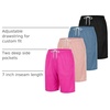 4 Pack Women’s Mesh Bermuda Shorts Athletic Running Gym Workout Pockets(Set 2)