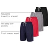 4 Pack Women’s Mesh Bermuda Shorts Athletic Running Gym Workout Pockets(Set 3)