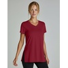 5 Pack Women’s Dry Fit V Neck T Shirts Workout Athletic Gym Yoga Basic Tops(Set 6)