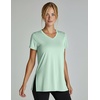 5 Pack Women’s Dry Fit V Neck T Shirts Workout Athletic Gym Yoga Basic Tops(Set 7)