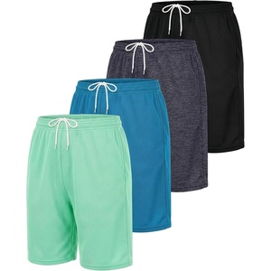 4 Pack Women’s Mesh Bermuda Shorts Athletic Running Gym Workout Pockets(Set 10)
