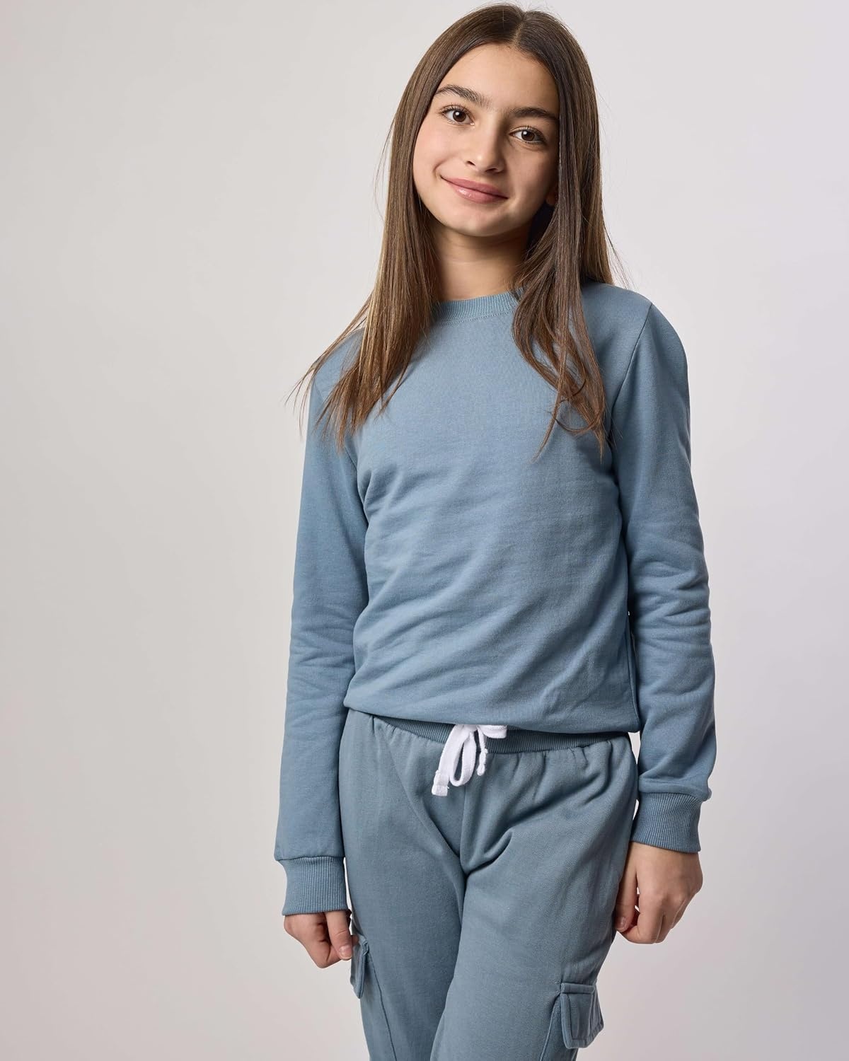 image:image3 Pack Girls Fleece Crewneck Sweatshirts Sweaters Kids Teens Pullover TopsSet 3