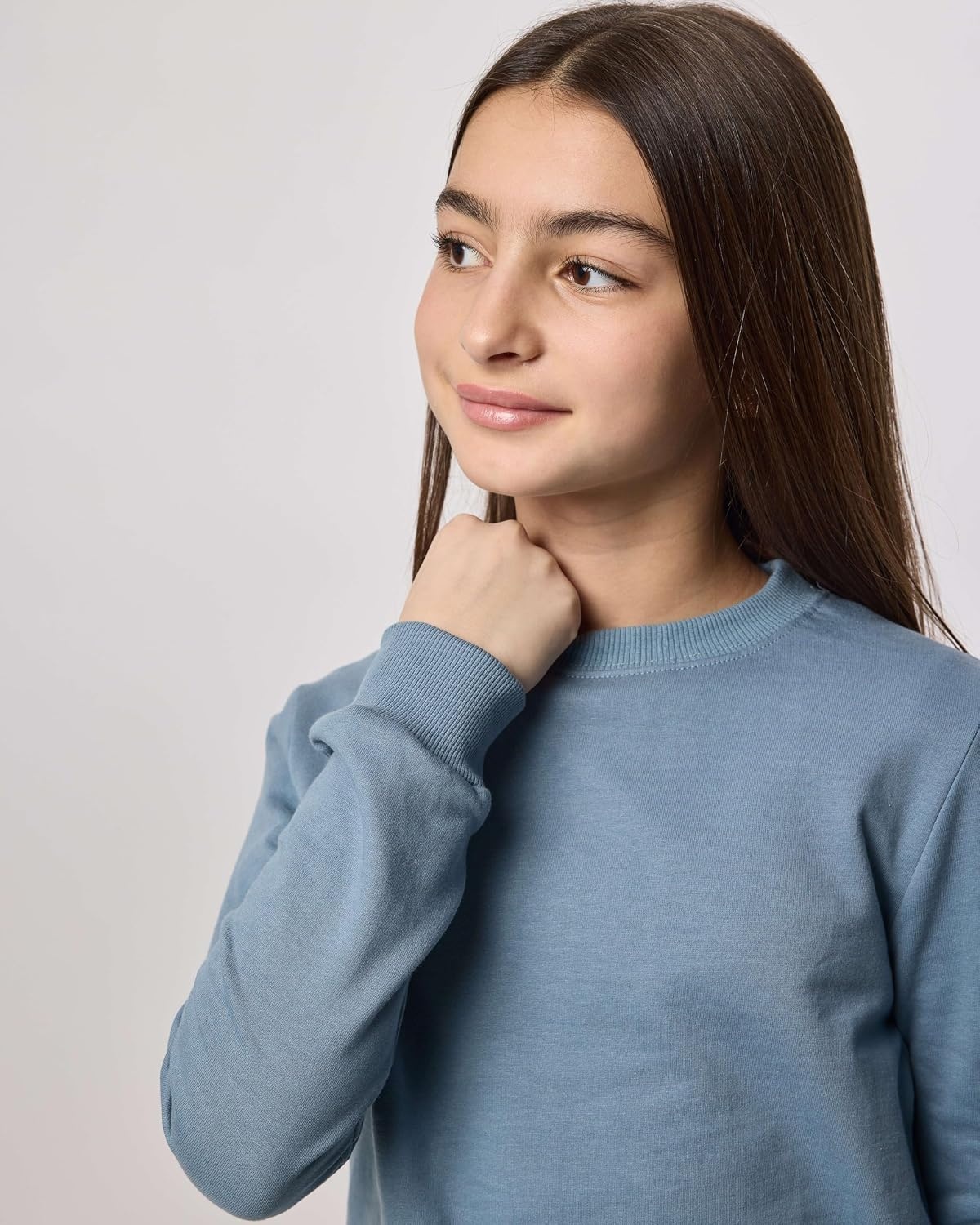 image:image3 Pack Girls Fleece Crewneck Sweatshirts Sweaters Kids Teens Pullover TopsSet 3