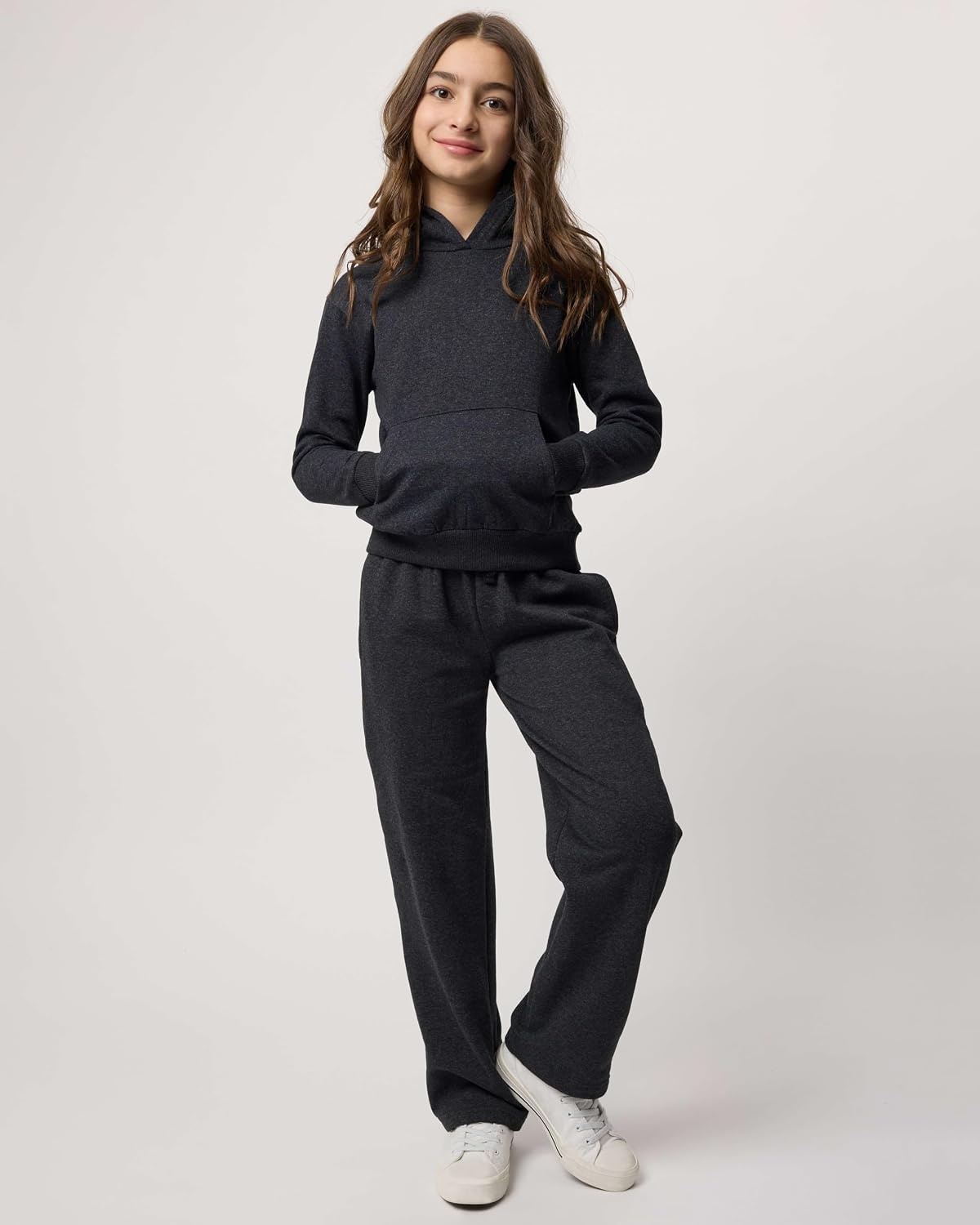 image:image3 Pack Girls Fleece Pullover Hoodies Sweatshirts Sweaters Kids Teens TopsSet 2
