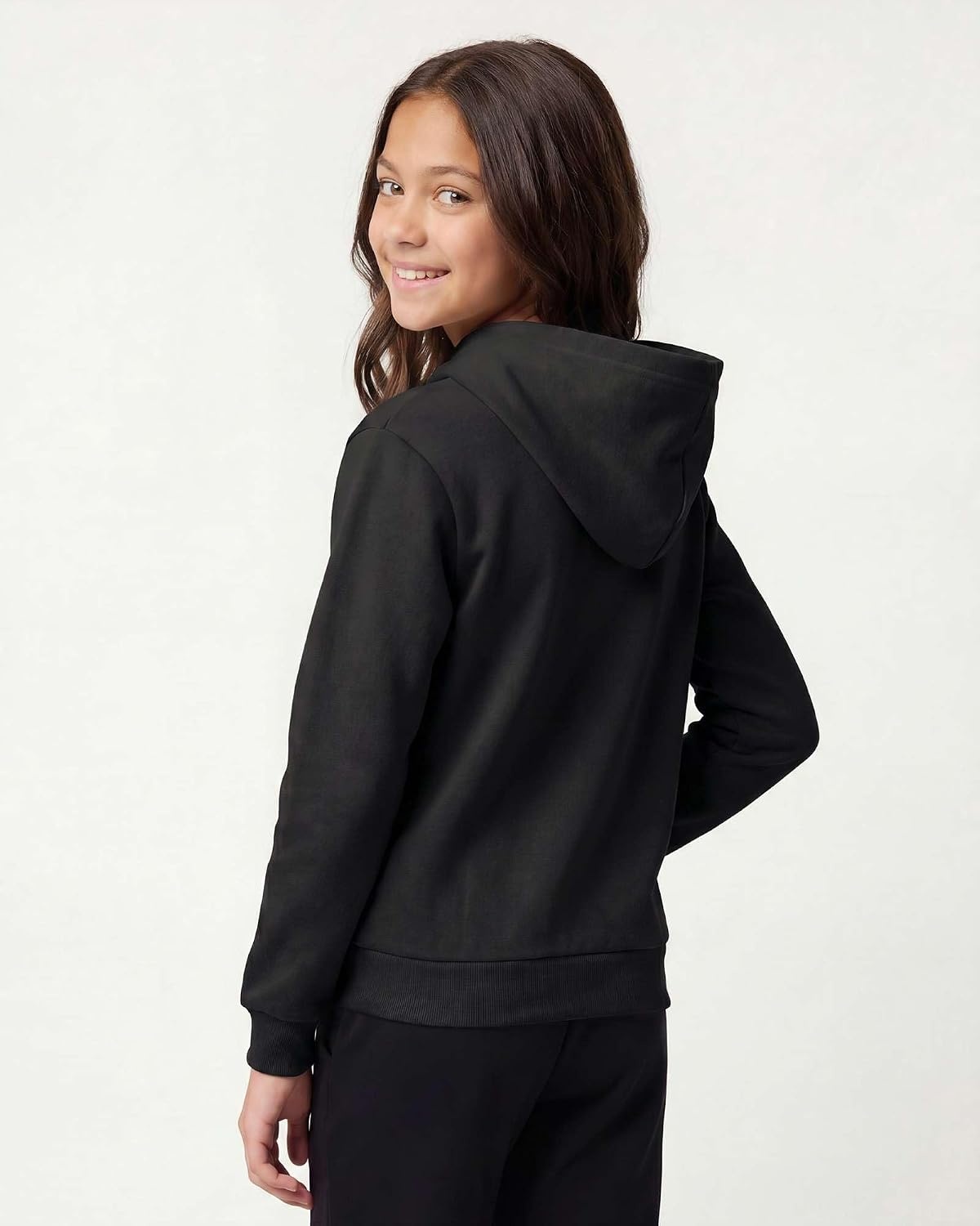 image:image3 Pack Girls Fleece Pullover Hoodies Sweatshirts Sweaters Kids Teens TopsSolid Black Solid Black Solid Black